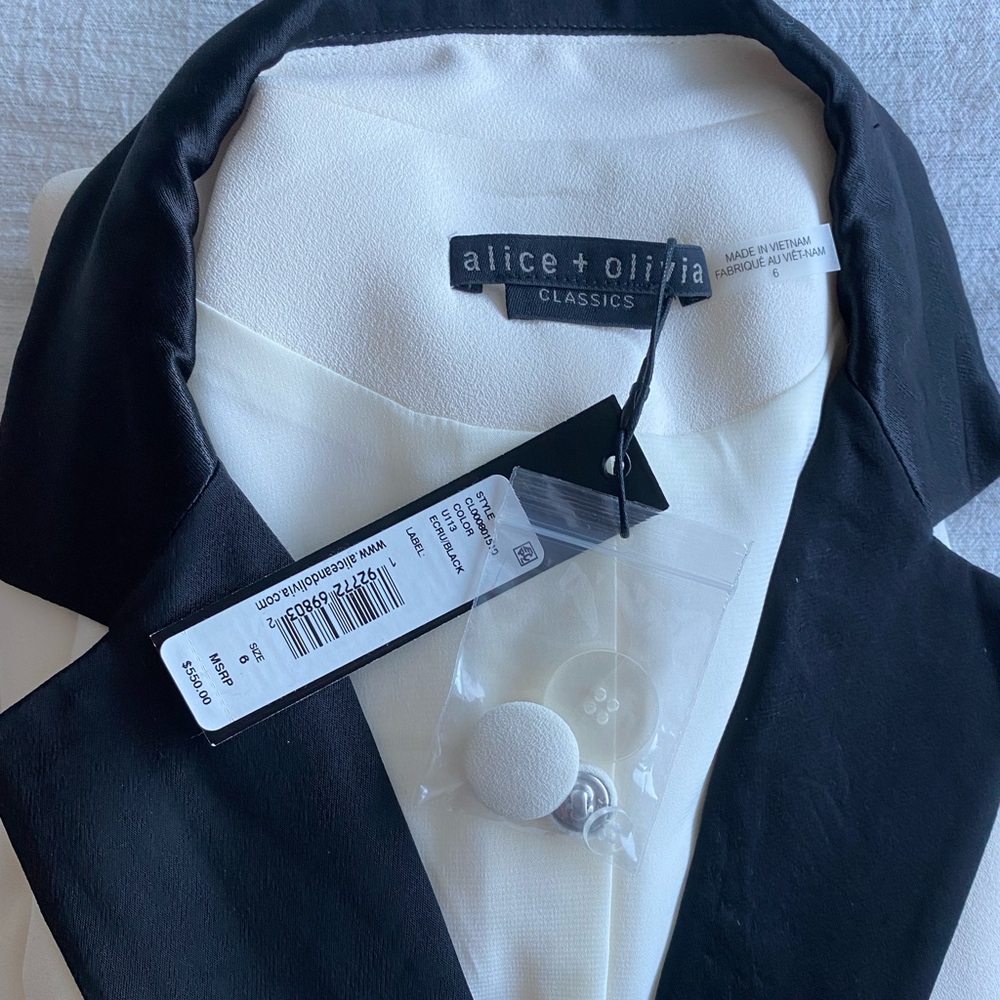 Alice + Olivia Tuxedo dress